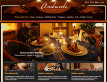Tablet Screenshot of hotelambiente.cz