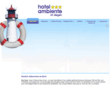 Tablet Screenshot of hotelambiente.de